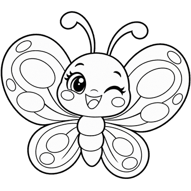 butterfly (coloring outline)