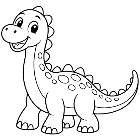 dino (coloring outline)