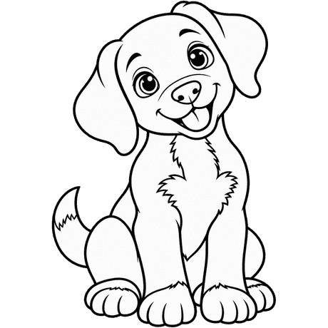 dog (coloring outline)