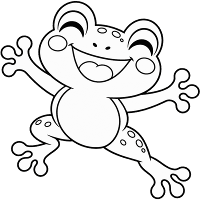 frog (coloring outline)