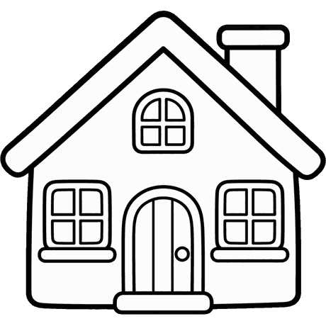 house (coloring outline)