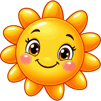 sun with round rays