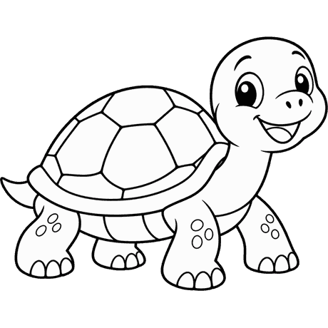 turtle (coloring outline)