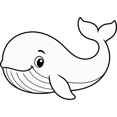 whale (coloring outline)