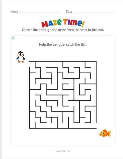 Maze · Medium 12 × 12 · 1 maze · set 3 worksheet